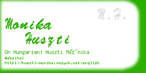 monika huszti business card